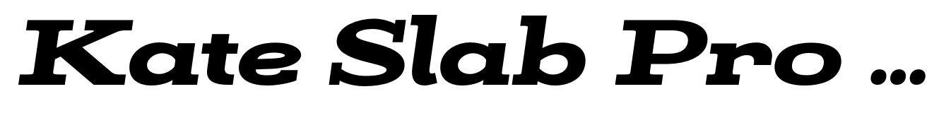Kate Slab Pro Ultra Expanded 900 Black Italic